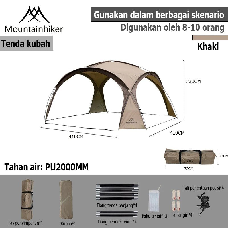 Tente dôme de camping idéale pour 8 à 10 personnes "Mountainhiker - SZK - 381" - Planète Rando