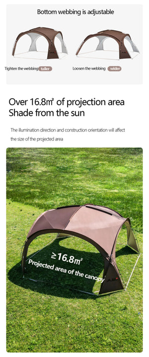 Tente dôme de camping pour 8 à 10 personnes "BISINNA - ZL094" - Planète Rando