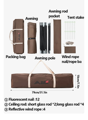 Tente dôme de camping pour 8 à 10 personnes "BISINNA - ZL094" - Planète Rando