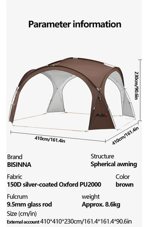 Tente dôme de camping pour 8 à 10 personnes "BISINNA - ZL094" - Planète Rando