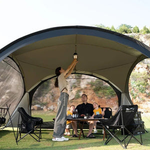 Tente dôme d'extérieur / auvent de camping imperméable pour 8 - 10 personnes "ShineTrip - Dome Canopy" - Planète Rando