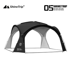 Tente dôme d'extérieur / auvent de camping imperméable pour 8 - 10 personnes "ShineTrip - Dome Canopy" - Planète Rando