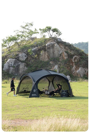 Tente dôme d'extérieur / auvent de camping imperméable pour 8 - 10 personnes "ShineTrip - Dome Canopy" - Planète Rando