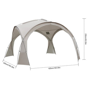 Tente dôme d'extérieur / auvent de camping surdimensionné pour 6 à 8 personnes "Enjoy Space - Outdoor Spherical Dome Tent" - Planète Rando