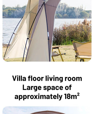 Tente dôme d'extérieur / auvent de camping surdimensionné pour 8 à 12 personnes "Sonuto - Big Dome" - Planète Rando