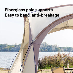 Tente dôme d'extérieur / auvent de camping surdimensionné pour 8 à 12 personnes "Sonuto - Big Dome" - Planète Rando