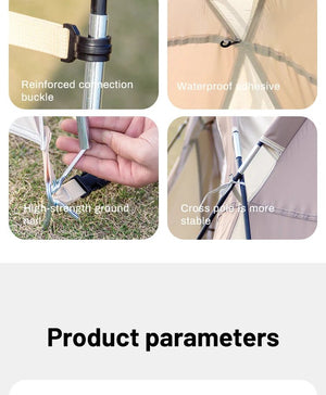 Tente dôme d'extérieur / auvent de camping surdimensionné pour 8 à 12 personnes "Sonuto - Big Dome" - Planète Rando