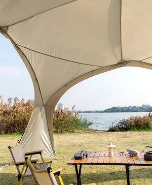 Tente dôme d'extérieur / auvent de camping surdimensionné pour 8 à 12 personnes "Sonuto - Big Dome" - Planète Rando