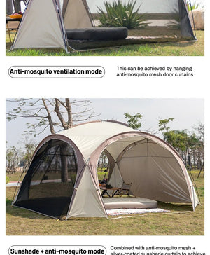 Tente dôme d'extérieur / auvent de camping surdimensionné pour 8 à 12 personnes "Sonuto - Big Dome" - Planète Rando