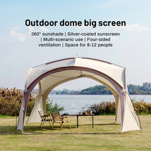 Tente dôme d'extérieur / auvent de camping surdimensionné pour 8 à 12 personnes "Sonuto - Big Dome" - Planète Rando
