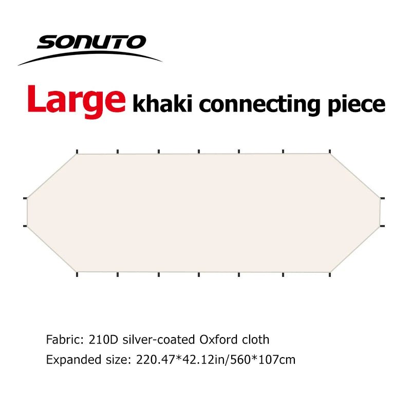Tente dôme d'extérieur / auvent de camping surdimensionné pour 8 à 12 personnes "Sonuto - Big Dome" - Planète Rando