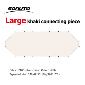 Tente dôme d'extérieur / auvent de camping surdimensionné pour 8 à 12 personnes "Sonuto - Big Dome" - Planète Rando
