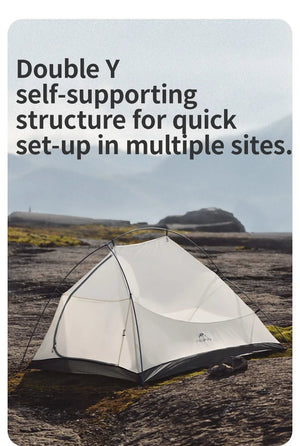 Tente double - parois de bivouac ultra - légère 2 personnes & autoportante à partir de 1,36kg "Naturehike - Cloud Up Pro" - Planète Rando