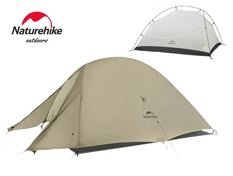 Tente 2 Places Ultralégère 4 Saisons - Imperméable Double Toit - Bleue