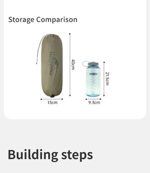 Tente double - parois de bivouac ultra - légère 2 personnes & autoportante à partir de 1,36kg "Naturehike - Cloud Up Pro" - Planète Rando