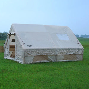 Tente gonflable familiale jusqu'à 12 personnes 12m2 avec fenêtre de toit en tissu Oxford 420D "Youqi - Glamping 12" - Planète Rando