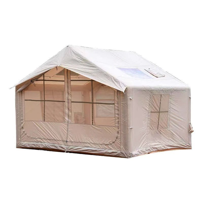 Tente gonflable familiale pour 2 à 6 personnes 7,5m2 avec fenêtre de toit en tissu Oxford 420D "Youqi - Glamping 7.5" - Planète Rando