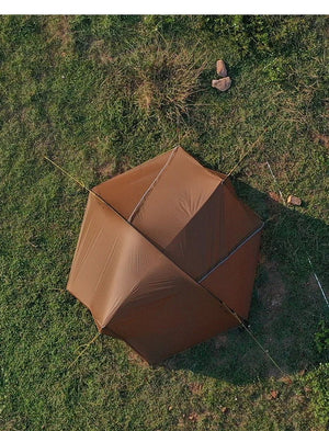 Tente hybride double - parois pour le bivouac / camping avec large espace intérieur 1,9kg "3F UL GEAR - SHELL 2" - Planète Rando