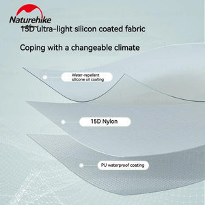 Tente ultralégère nylon 15D double couche pour la randonnée, le camping et le trekking "Naturehike - Star River UL" - Planète Rando
