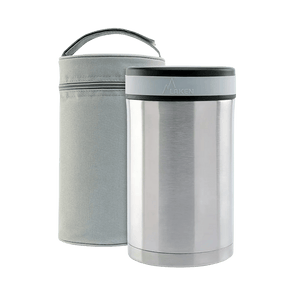 Thermos alimentaire en inox à double paroi pour solides avec housse "Laken - P1 series" - Planète Rando
