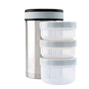 Thermos alimentaire en inox à double paroi pour solides avec housse "Laken - P1 series" - Planète Rando