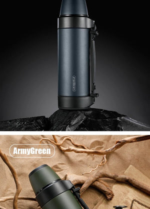 Thermos en acier inoxydable de 1200/1500ml "FEIJIAN - FS12009A Military" - Planète Rando