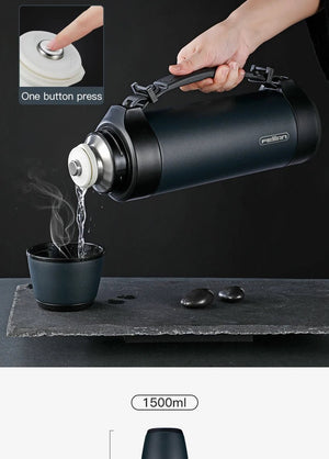 Thermos en acier inoxydable de 1200/1500ml "FEIJIAN - FS12009A Military" - Planète Rando