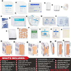Trousse de premiers secours avec 135 articles médicaux "First Aid Purpose - JJB07" - Planète Rando