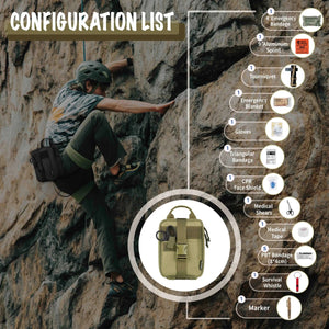 Trousse de premiers secours / kit de premiers secours pour les situations d'urgence "Rhino Rescue - IFAK - TMK" - Planète Rando