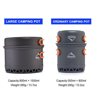 Ustensiles de cuisine de camping / bivouac "Widesea - Camping cookware set" - Planète Rando
