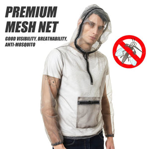 Veste à capuche anti - moustique en maille ultralégère pour le camping et bushcraft "Lixada - Anti - mosquito" - Planète Rando