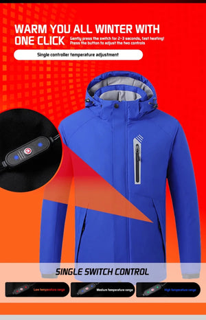 Veste chauffante imperméable unisexe avec 8 zones chaudes "TODWARM - Smart Heat Jacket" - Planète Rando