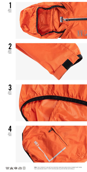 Veste / coupe - vent de cyclisme anti - UV UPF50+ "Santic - M3C07039" - Planète Rando
