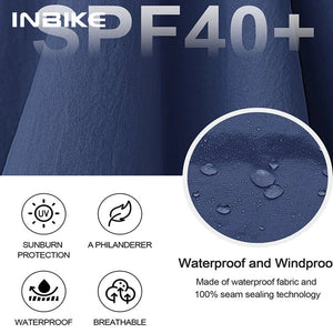 Veste coupe - vent de cyclisme SPF40+ imperméable à manches longues pour homme "INBIKE - On The Way" - Planète Rando