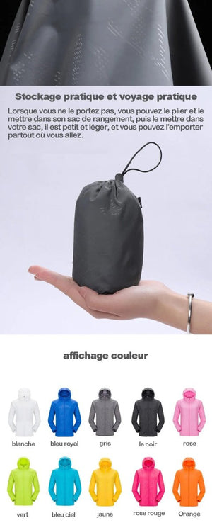 Veste coupe - vent hydrofuge ultraléger UPF50+ 120g "LNGXO - Ul - light Jacket" - Planète Rando