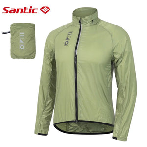 Veste de cyclisme / coupe - vent anti - UV UPF50+ avec capuche zipée "Santic - M2C07034" - Planète Rando