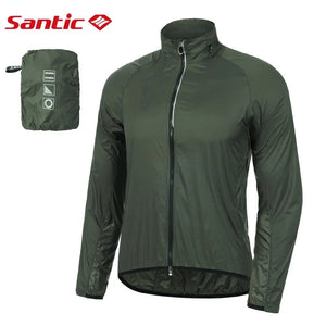 Veste de cyclisme / coupe - vent anti - UV UPF50+ avec capuche zipée "Santic - M2C07034" - Planète Rando