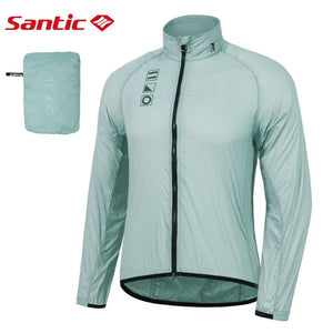 Veste de cyclisme / coupe - vent anti - UV UPF50+ avec capuche zipée "Santic - M2C07034" - Planète Rando