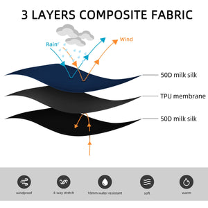 Veste de cyclisme / coupe-vent, softshell thermique 5°C / 15 ℃ "DAREVIE -DVJ179" - Planète Rando