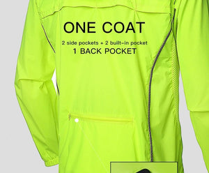 Veste de cyclisme réfléchissante et coupe - vent pour homme UPF50+ "QUESHARK - QE240" - Planète Rando