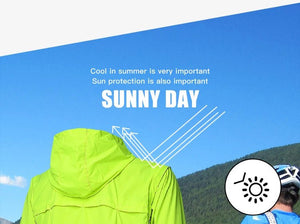 Veste de cyclisme réfléchissante et coupe - vent pour homme UPF50+ "QUESHARK - QE240" - Planète Rando