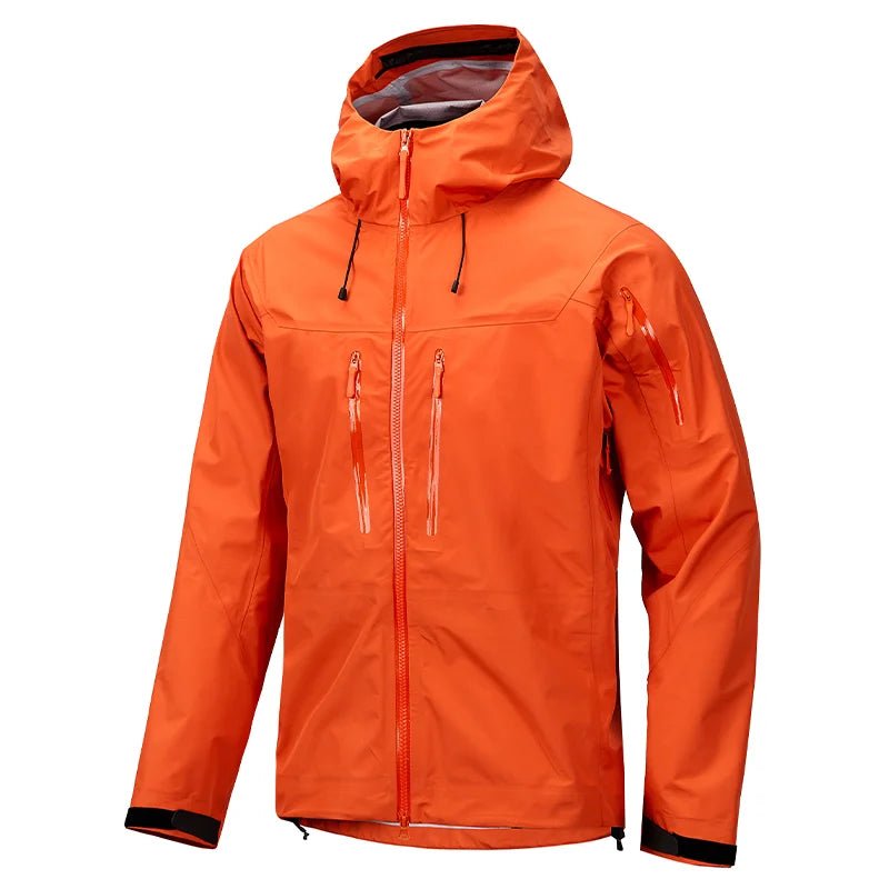Veste de randonnée/ hardshell thermoscellée tissu imperméable PUL 3 couches anti - composite unisexe "Storm Jocker" - Planète Rando