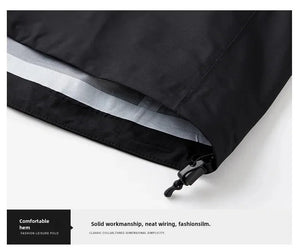 Veste de randonnée/ hardshell thermoscellée tissu imperméable PUL 3 couches anti - composite unisexe "Storm Jocker" - Planète Rando