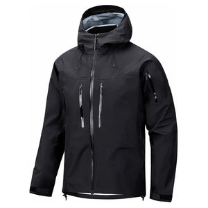 Veste de randonnée/ hardshell thermoscellée tissu imperméable PUL 3 couches anti - composite unisexe "Storm Jocker" - Planète Rando