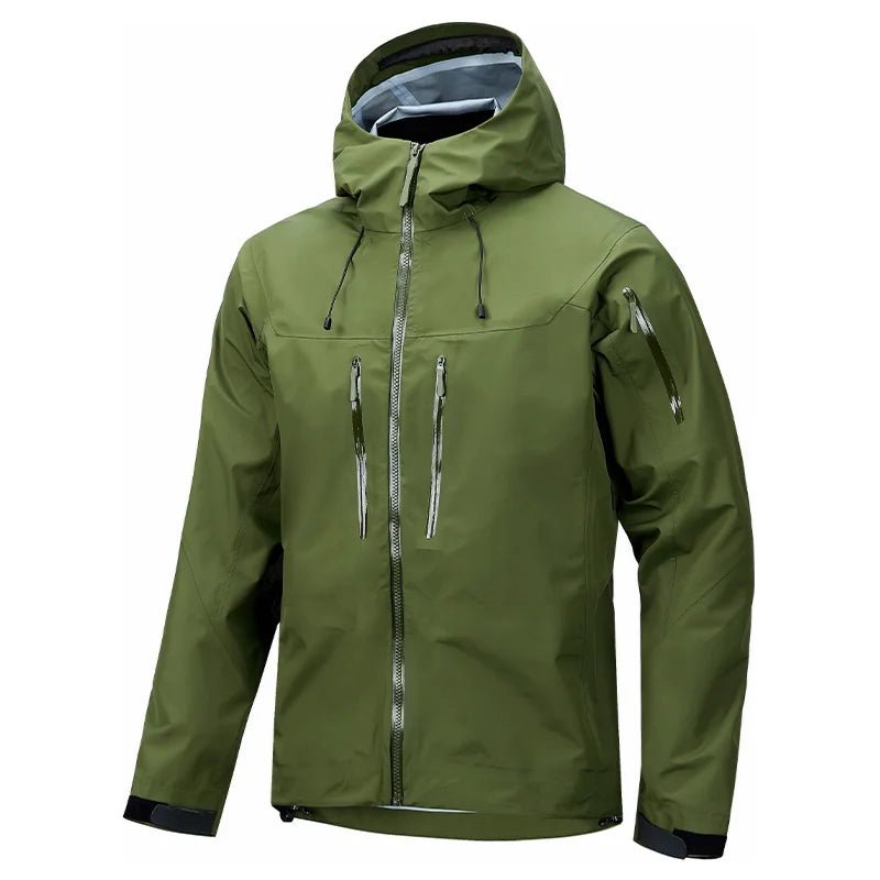 Veste de randonnée/ hardshell thermoscellée tissu imperméable PUL 3 couches anti - composite unisexe "Storm Jocker" - Planète Rando