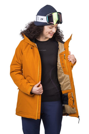 Veste de ski / hardshell montagne pour femme avec membrane Resstex 10 000mm et isolation Duratherm classic "Hannah − MERILA FD" - Planète Rando