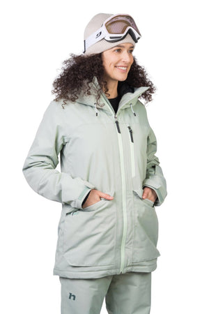 Veste de ski / hardshell montagne pour femme avec membrane Resstex 10 000mm et isolation Duratherm classic "Hannah − MERILA FD" - Planète Rando