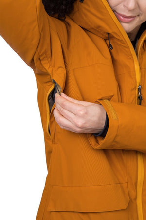 Veste de ski / hardshell montagne pour femme avec membrane Resstex 10 000mm et isolation Duratherm classic "Hannah − MERILA FD" - Planète Rando