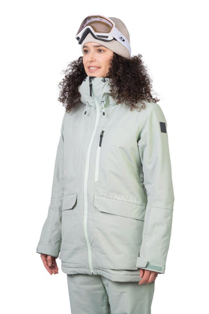 Veste de ski / hardshell montagne pour femme avec membrane Resstex 10 000mm et isolation Duratherm classic "Hannah − MERILA FD" - Planète Rando