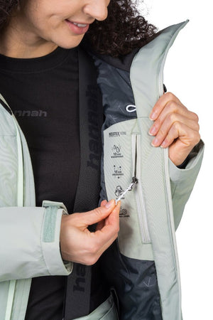 Veste de ski / hardshell montagne pour femme avec membrane Resstex 10 000mm et isolation Duratherm classic "Hannah − MERILA FD" - Planète Rando